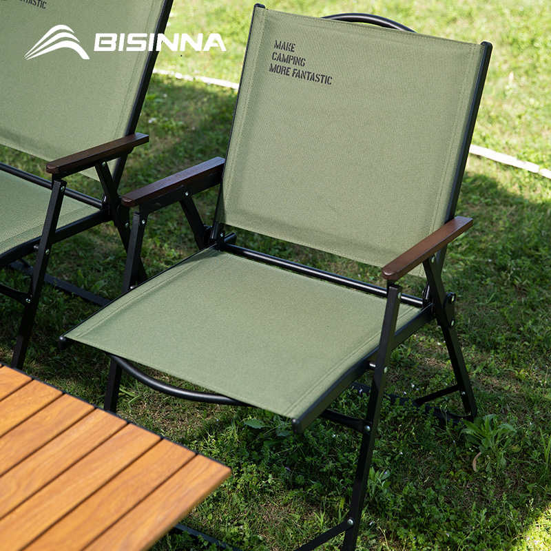 Outdoor Sport Chairs - Bisinna เก้าอี้พับได้สำหรับตั้งแคมป์กลางแจ้งเก้าอี้เลานจ์แบบพกพาเก้าอี้ปิกนิกชายหาดเดินป่าปีนเขา