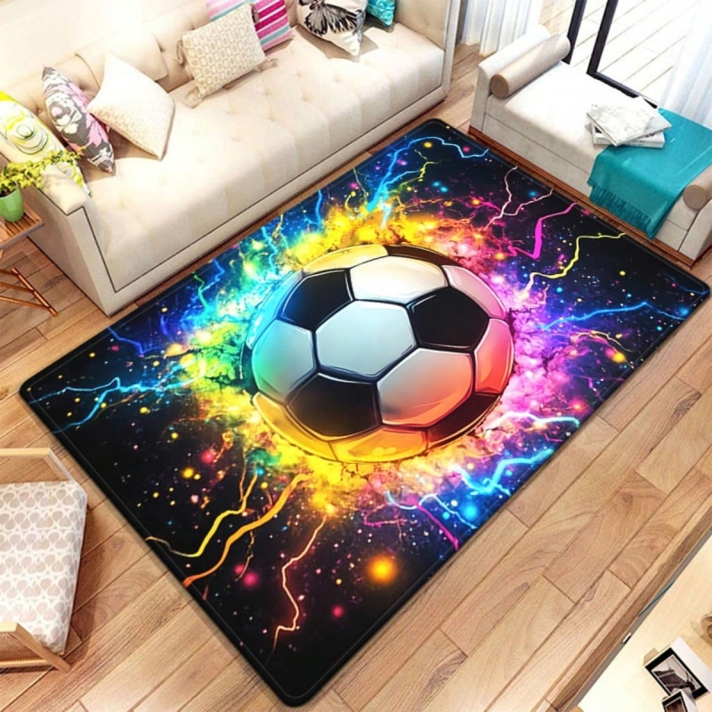 พรมพื้นที่เล่นฟุตบอลลายกราฟฟิต - Outdoor Sport Background บทวิจารณ์และราคา