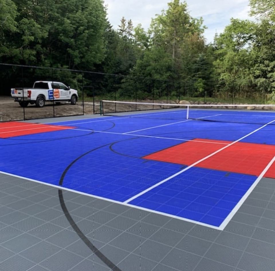กระเบื้องปูพื้นสนามบาสเก็ตบอลก - Outdoor Sport Court Tiles บทวิจารณ์และราคา