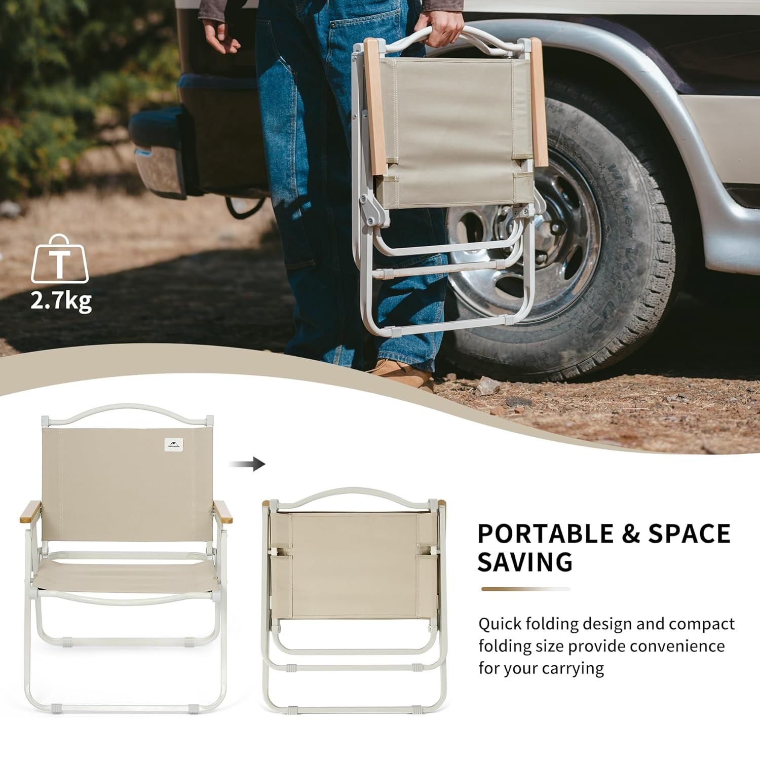 เนเจอร์ไฮค์เก้าอี้ตั้งแคมป์แบบ - Outdoor Sport Chairs บทวิจารณ์และราคา