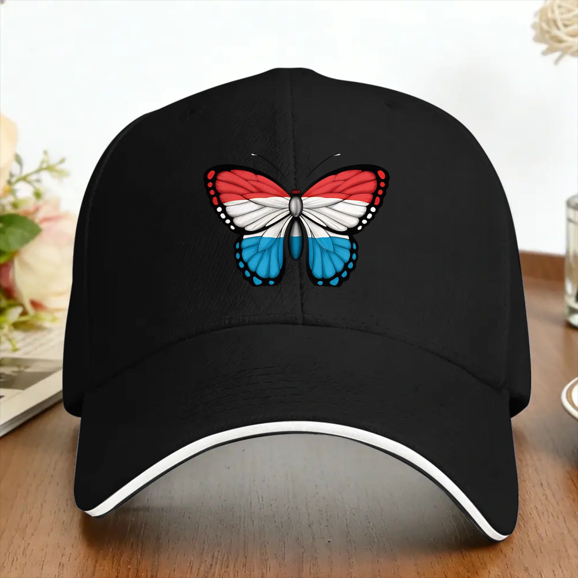 หมวกเบสบอลลำลองลายธงชาติลักเซม - Outdoor Sport Luxembourg บทวิจารณ์และราคา